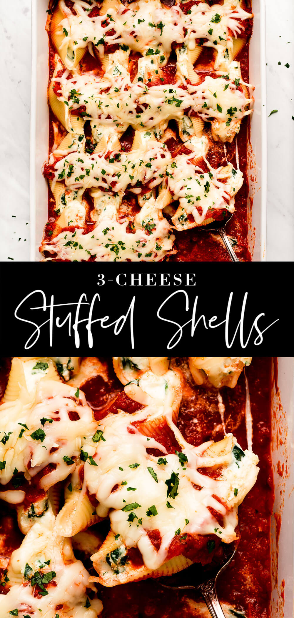 3-Cheese Stuffed Shells - Garnish & Glaze
